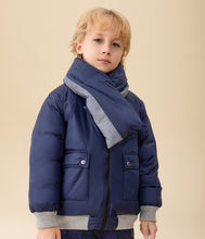 Load image into Gallery viewer, Reversible Quilted Cotton and Nylon Shell Down Jacket &amp; Scarf Set
