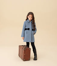 Load image into Gallery viewer, Light Blue Wool Coat
