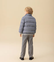 Load image into Gallery viewer, Reversible Quilted Cotton and Nylon Shell Down Jacket &amp; Scarf Set
