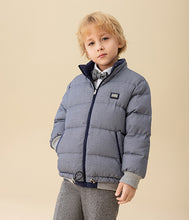 Load image into Gallery viewer, Reversible Quilted Cotton and Nylon Shell Down Jacket &amp; Scarf Set
