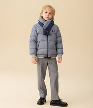 Load image into Gallery viewer, Reversible Quilted Cotton and Nylon Shell Down Jacket &amp; Scarf Set
