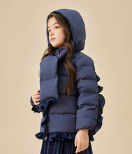 Load image into Gallery viewer, Quilted Down Scarf Hooded Down Jacket
