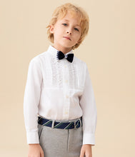 Load image into Gallery viewer, White Cotton Tuxedo Shirt
